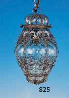 DECKENLAMPE, FRANKREICH, UM 1900, BRäUN- LICHES GLAS IN DIE DRAHTFORM OPTISCH GEBLASEN,H. CA. 25 CM