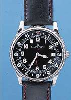 ETERNA FLIEGERARMBANDUHR AIRFORCE I, REF.- NR. A152/8405,41, SCHWEIZ UM 1998, EDELST. POL., BODEN GEDR., LEDERBAND, ORIG.-ETUI, BE- DIENUNGSANL. ...