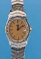 EBEL Damenarmbanduhr, Ref.-Nr. 175901, Schweiz um 1988, Edelst.-Einschalengeh., Edel-stahlwellengliederband, Mineralflachgl., Kronewie Lünette ...