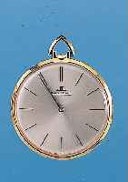 JAEGER LE COULTRE FRACKUHR MODELL LEPINE, REF.-NR. 9019/A/1180872, SCHWEIZ UM 1962, GG 750/000, GEH. ZWEITEIL., D. CA. 41 MM, VERS. BLATT, ...