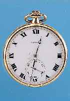 LONGINES Herrentaschenuhr Lepine, Ref.-Nr. 3649749, Schweiz um 1917, GG 750/000, Geh. 3-teilig, Bodenscharnier, Glasrand gedr., Emailbl. ...