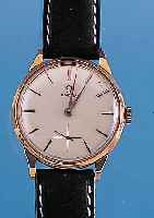 OMEGA ARMBANDUHR, NEUTRALES ROSE-G. 750/000 GEH., BLATT REST., 17 ST., WERK VERG., HAND- AUFZUG KAL. 269, GLYC.-UNR., FLACHSPIR., STOß-GES., ...