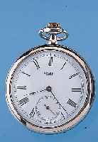ULYSSE NARDIN HERRENTASCHENUHR LEPINE, REF.-NR. 4152, SCHWEIZ UM 1939, NICKEL, EMAILBL. SIGN., FEIN HAARR., VERG. BRüCKENANKERWERK, 15 ST., ...
