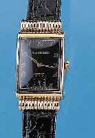 WITNAUER Herrenarmbanduhr, Modell Revue, USAum 1952, GG-filled, verd. Bandanst., Rect.- Form, Kal. 73, Formankerwerk, gepr. Chatons, Breg.-Spir., ...