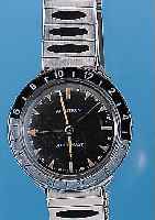 BULOVA Herrenarmbanduhr Modell Accutron/Astro-naut, Ref.-Nr. B36953, Schweiz um 1969, Edel-st., Edelstahlband, 2.Zeit durch zusätzl. Zeiger im ...