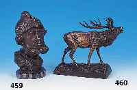 NEUHAUS, FRITZ, BRONZE, WIKINGERKOPF, SIGN.,HöHE 21.5 CM, MARMORSOCKEL, GIEPERSTEMPEL UN- GEDEUTET