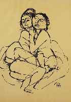 HOFER, CARL, LITHOGRAPHIE, IM NEST, IM DRUCK MONOGR., CA. 33,5 X 24 CM, U.GL.,R.