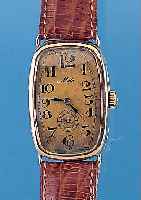 MIDO Herrenarmbanduhr, Ref.-Nr. 135276, Schweiz um 1929, Rose-G. 585/000, Scharnier- boden in sich gew., Blatt fl., Rundankerw., 15 St., ...