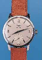 LONGINES Herrenarmbanduhr Modell Sport Chief, Ref.-Nr. 7402/2, Schweiz um 1965, Edelst., Boden geschr., Blatt vers. l. fl., kl. Sek. teilvert., ...