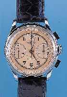 LEONIDAS WATCH Armbandchronograph Modell Spor-tex, Ref.-Nr. 745837, Schweiz um 1944, Me- tall nachverchr., Edelst.-Boden u. Glasr. ge- dr., ...