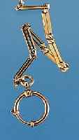 TASCHENUHRENKETTE, GG 585/000, STEGGLIEDER, UM 1914, L. CA. 27 CM, L. TRAGESP., EZ 1-2