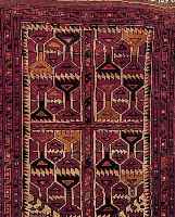 Ersari, Torkman, 104 x 76cm, , EHZ 2 Wolle auf Wolle, um 1930