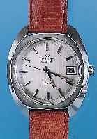 CERTINA Herrenarmbanduhr DS-2, Ref.-Nr. 5801/300, Schweiz um 1968, Edelst., Boden ge- schr.,Lederb. neu, 28 St., Automatik Kal. 25-651M, ...