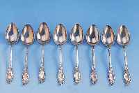 12 kl. Mokka/Teelöffel, Koch & Bergfeld, um 1900, 800er Silber, Barockstil, im Orig.- Etui
