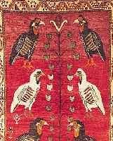Gashgai, Persien, 140 x 108cm, EHZ 3 Wolle auf Wolle, ca.30 Jahre