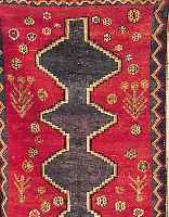 KAZERUN, PERSIEN, 187 X 119CM, , EHZ 3-4 WOLLE AUF WOLLE, CA.55 JAHRE
