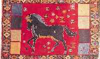 Gashgai, Persien, 134 x 100cm, , EHZ 3 Wolle auf Wolle, ca.30 Jahre