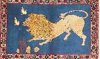 Yalameh, Persien, 142 x 101cm, , EHZ 2 Wolle auf Wolle,ca.30 Jahre