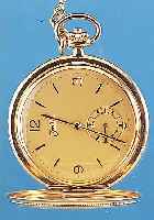 ZENTRA Herrentaschenuhr Savonette, Ref.-Nr. 669615/60, Schweiz/Deutschland um 1950, 585/000 GG, matt verg. Blatt, kl. Sek. vert., ...