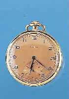 LONGINES OFFENE HERRENTASCHENUHR, 750/000 GG, BLATT REST., ZEIGER TEILW. ERS., AUF BOD. MONOGR. CD, GOLDCUV. WURDE ENTNOMMEN, BRüCKEN-ANKERWERK, ...