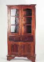 Bücherschrank, Holland, um 1900/20, Teakholz massiv, Oberteil verglast, zwei Schubladen und zwei Türen, 179 x 98 x 39 cm l. ...