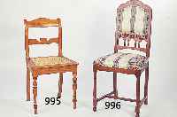 Stuhl, Barockstil, um 1900/20, Eiche massiv, neu bezogen, geschnitzt