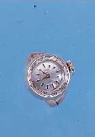 POTENS DAMENRINGUHR AUS DAMENARMBANDUHR, ROSE-G. 750/000, RW CA. 56, GLASR. GEDR., VER-S. BLATT, SCHWEIZER RUNDANKERW., 17 ST., HAND-AUFZ., ...