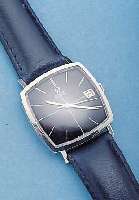OMEGA HERRENARMBANDUHR AUTOMATIK, REF.-NR. 162-025, SCHWEIZ UM 1964, EDELST., CARRE-CAM- BRE-FORM, BODEN GEDR., BLATT PERF. REST., WERK ...