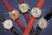 LEMANIA ARMBANDCHRONOGRAPH, REF.-NR. 20279, SCHWEIZ UM 1958, GG 585/000, BODEN U. GLASR. GEDR., NACH SCHWEIZER PATENT, 2-FARB. VERS. ORIG.-BLATT, ...