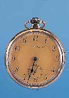 TAVANNES WATCH CO offene Herrentaschenuhr, Rose G 585/000, Scharnierboden, Glasrand auf- gedr., mattverg. Blatt, gebl. Stahlzeiger, Goldcuv., ...