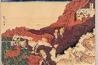 HIROSHIGE, ANDO, ZWEI JAPANISCHE FARBHOLZ- SCHNITTE, POSTHUMER ABZUG UM 1840, LANDSCHAF- TEN MIT PERSONENSTAFFAGE, JE CA. 25,5 X 37 CM