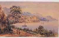 UNBEKANNTER MALER, ENDE 19. JH., DREI KLEINE AQUARELLE, LANDSCHAFTEN AM SEE UND FLUß, CA. 10 X 18 CM, 10 X 18 CM UND 19 X 28 CM, ALLE ...