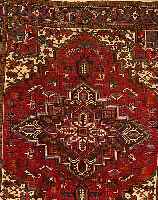 HERIZ,PERSIEN CA 294 X 250 CM. EHZ 3-4. FLOR WOLLE.CA 50 JAHRE.