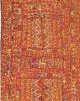 Stikerei Syrien ca 240 x 72 cm. Ehz 4. Wolle/Wolle.um 1920.