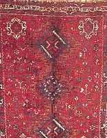 GASHGAI, PERSIEN, 212 X 169CM, EHZ 3 WOLLE AUF WOLLE, CA.50 JAHRE