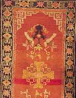 TIBETER, 164 X 95CM, EHZ 3 FLOR WOLLE, UM 1930
