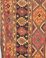 SCHIRWAN KELIM, RUSSLAND, 192 X 150CM, EHZ 5, UM 1890, WOLLE AUF WOLLE