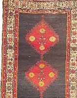 SCHASAWAN, PERSIEN, 323 X 107CM, EHZ 4 FLOR WOLLE, CA.70 JAHRE