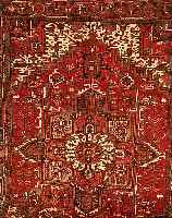 HERIZ, PERSIEN, 370 X 263CM, EHZ 3 FLOR WOLLE, CA.40 JAHRE