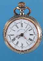 ROSSKOPF PATENT Herrentaschenuhr Lepine, Schweiz um 1900, Nickel, Emailbl., indir. Zentralsek., Werks. vergl., Stiftenankerhem- mung m. ...