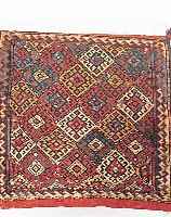 KORDI SUMAKH, PERSIEN, 64 X 60CM, EHZ 2 WOLLE AUF WOLLE, UM 1925