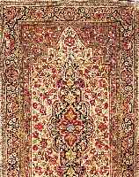GHOM SEIDE,PERSIEN CA 146 X 80 CM. EHZ 2 REINE NATURSEIDE. CA 30 JAHRE..