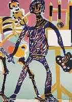 GRISHABER, HAP, 1909-1981, DER TOTENTANZ VONBASEL, FOLGE AUS 40 FARBHOLZSCHNITTEN, BLATT- GR. JE CA. 49 X 41 CM