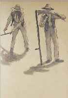 LANGKAU, ERHARD, * 1877 SAMOTSCHIN I. POSEN, SCHüLER DER BERLINER AKADEMIE, WIRKTE IN BERLIN, SKIZZENBUCH MIT VIELEN ZEICHNUNGEN, ...