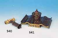 TINTENFAß, DEUTSCH, ERHARDT & SöHNE, UM 1910, MAKASSARHOLZ MIT BRONZEINTARSIEN, IM INNEN-DECKEL SIGNIERT, H. CA. 11 CM, SELTEN, SAMMEL-WüRDIG