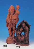 HOLZSKULPTUR, MITTE 20. JH., GESCHNITZT, HEILIGE FAMILIE, H. 32 CM