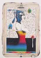 KONVOLUT AUS 5 FARBLITHOGRAPHIEN AUS DIE KUNST DER GRAFIK, ED. VOLKER HUBER 1975, FEKETE, FUCHS, RöSSING, HAUSNER, WUNDERLICH, BLATTGR. ...
