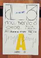 BEUYS, JOSEPH, ZWEI EINTRITTSKARTEN ZUR DOCUMENTA 6 1977, BEIDE MIT BLEISTIFT HAND- SIGNIERT, CA. 10,5 X 7 CM