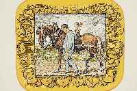THOMA, HANS, 1839 BERNAU-1924 KARLSRUHE, VIER FARBLITHOGRAPHIEN HRSG. VOM KüNSTLER- BUND KARLSRUHE, BLATTGR. CA. 33 X 29 CM