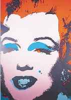WARHOL, ANDY, MARYLIN, FARBSERIGRAPHIE, ED. SUNDAY B. MORNING, RüCKSEITIG GESTEMPELT: FILL IN YOUR OWN SIGNATURE, CA. 91 X 91 CM
